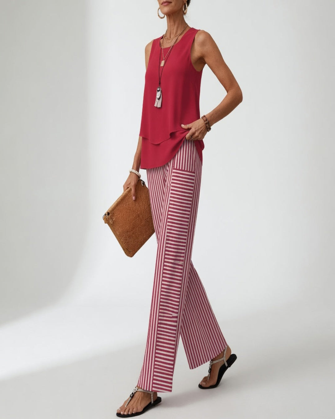 Rosavienne | Conjunto Riviera a rayas