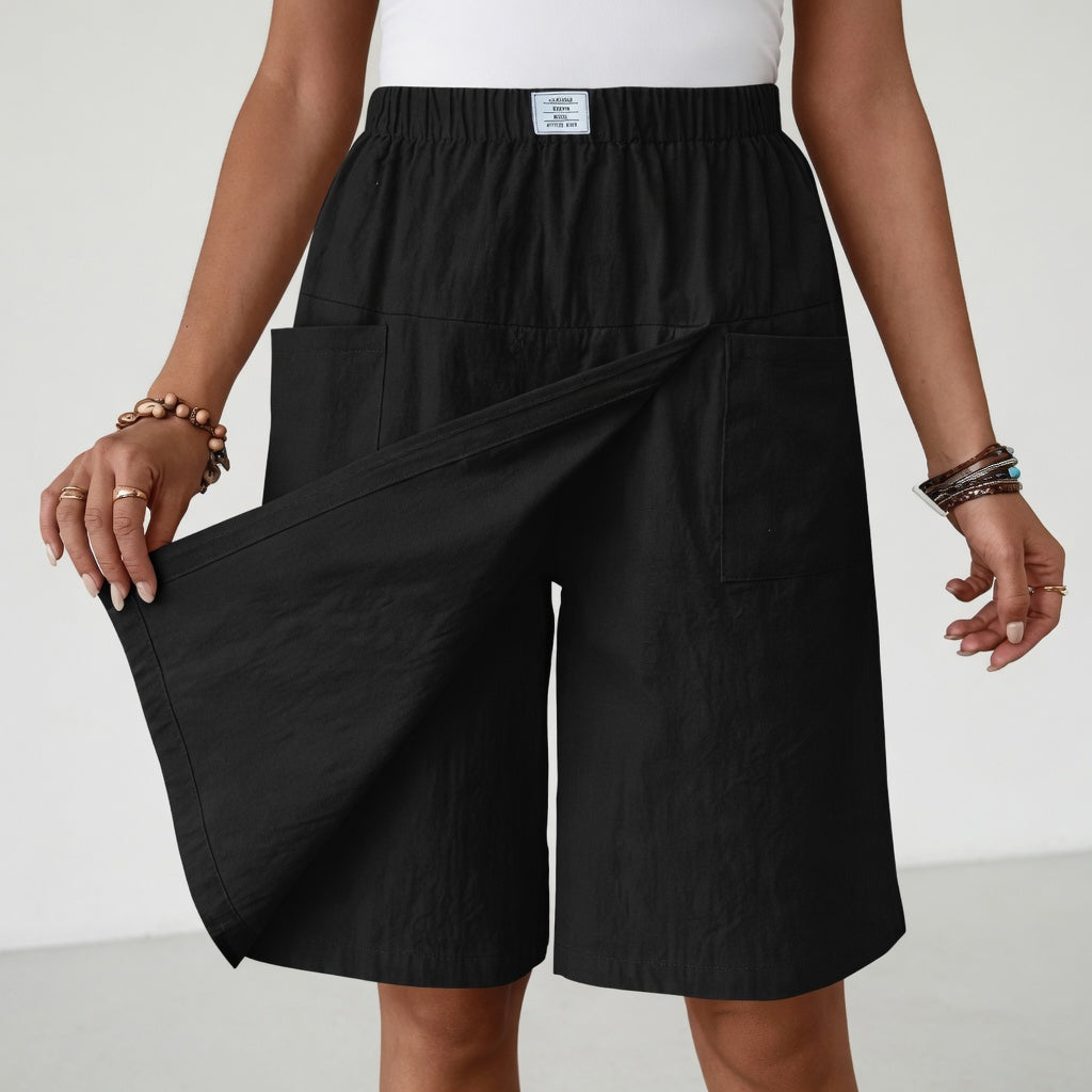 Libertine™ - Falda-pantalón con cintura elástica y bolsillos