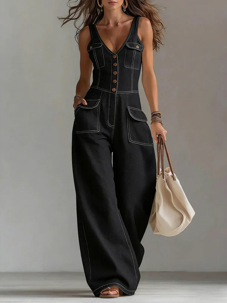 Sophie | Mono holgado de denim de estilo informal