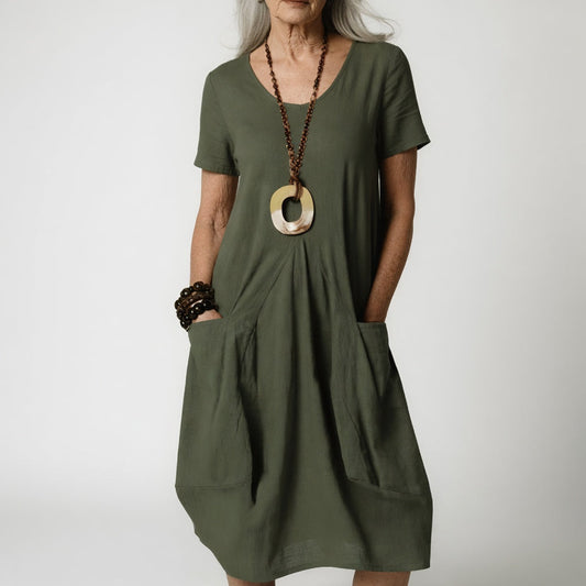 Céline™ — Vestido fluido y elegante que realza la cintura