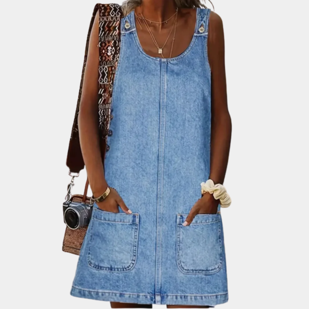 Saylor | Vestido informal con efecto vaquero