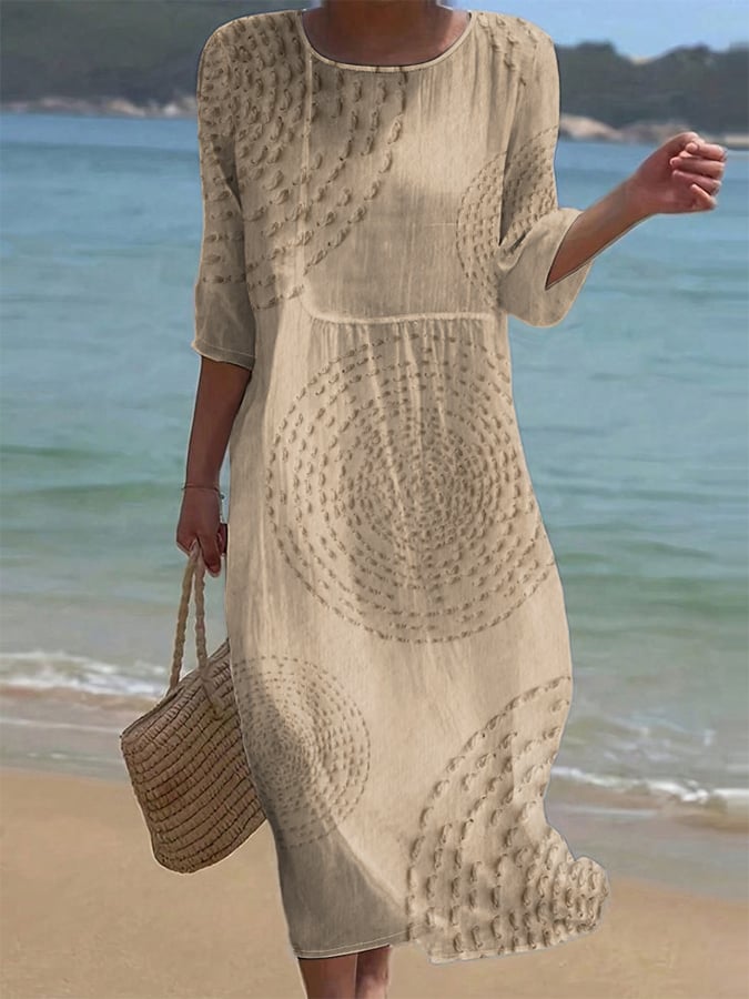 Améliane™ — Elegante vestido midi con delicados detalles