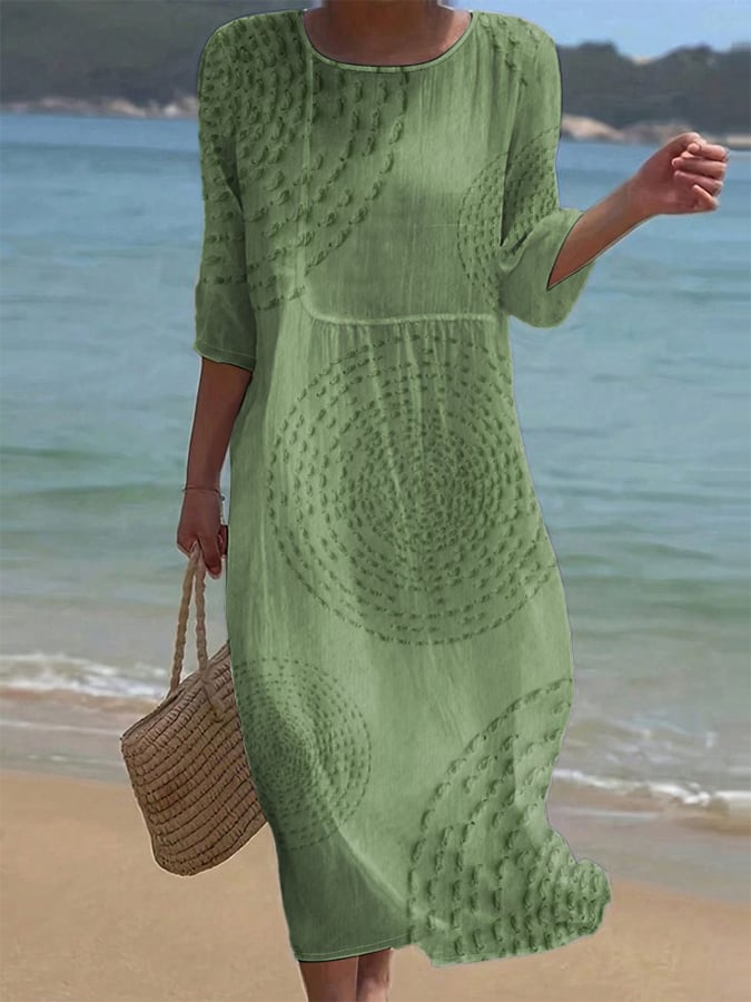 Améliane™ — Elegante vestido midi con delicados detalles