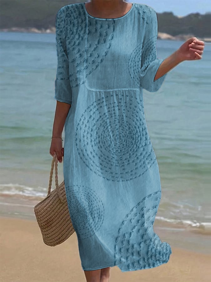 Améliane™ — Elegante vestido midi con delicados detalles