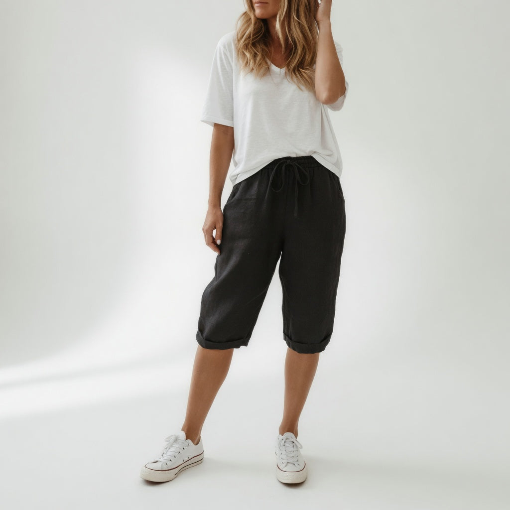 Fernande™ — Bermudas de algodón 100 %, de estilo desenfadado y veraniego