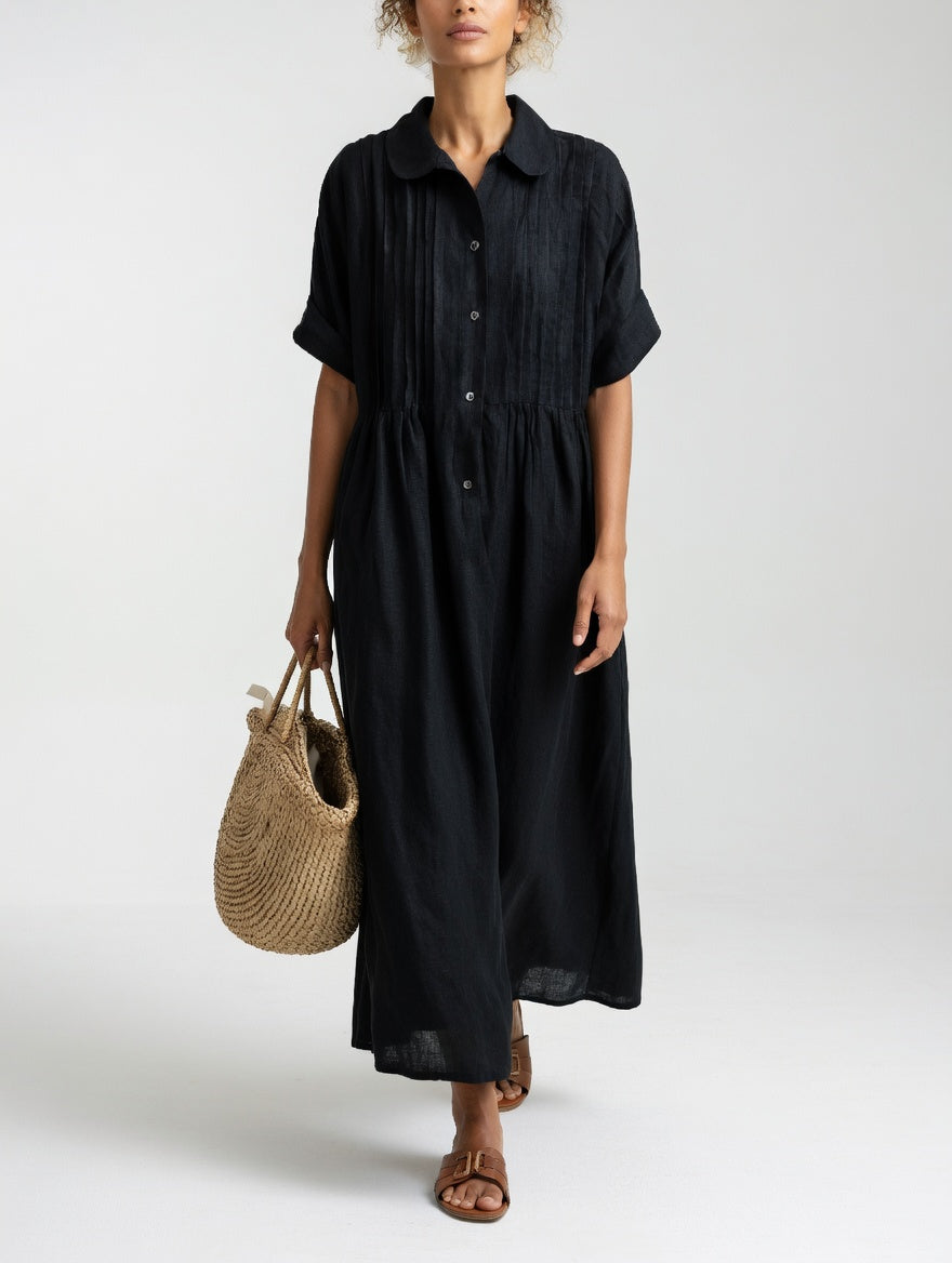 Lysandra™ - Vestido camisero vaporoso de verano