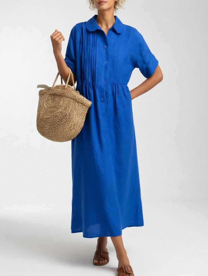 Lysandra™ - Vestido camisero vaporoso de verano