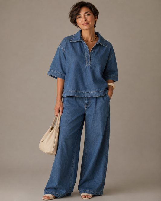 Camila| Conjunto Vaquero Elegante