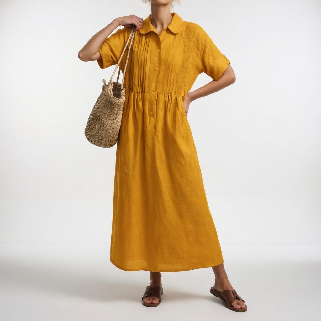 Lysandra™ - Vestido camisero vaporoso de verano
