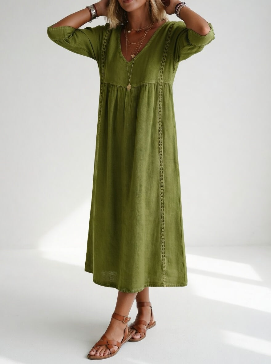 Lioréa™ — Vestido midi fluido, informal y elegante