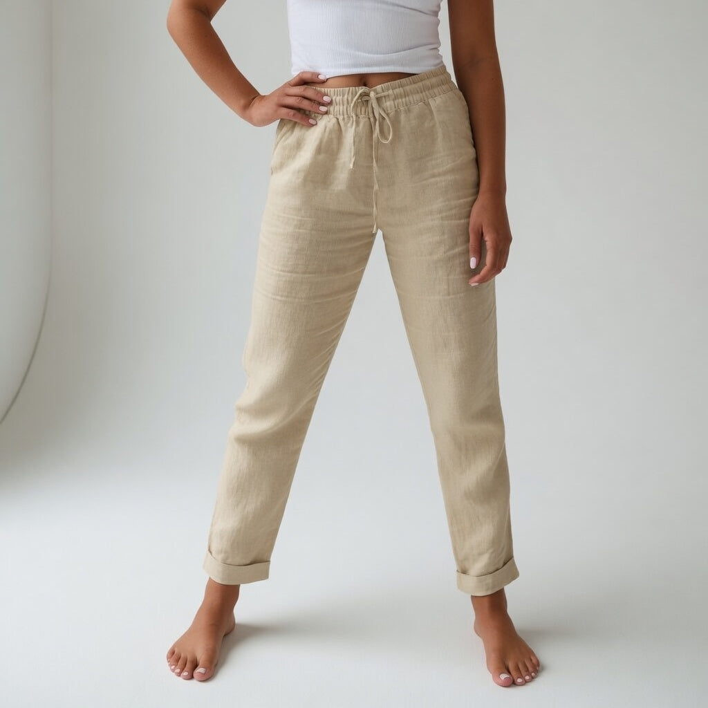 Albertine™ — Pantalones de algodón 100 %, de corte fluido y gran comodidad