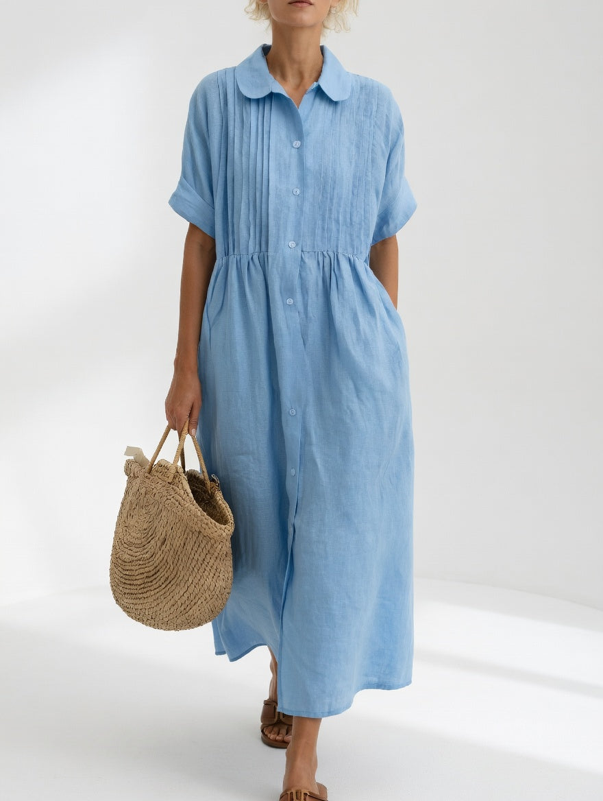 Lysandra™ - Vestido camisero vaporoso de verano