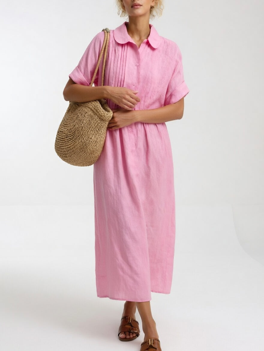 Lysandra™ - Vestido camisero vaporoso de verano