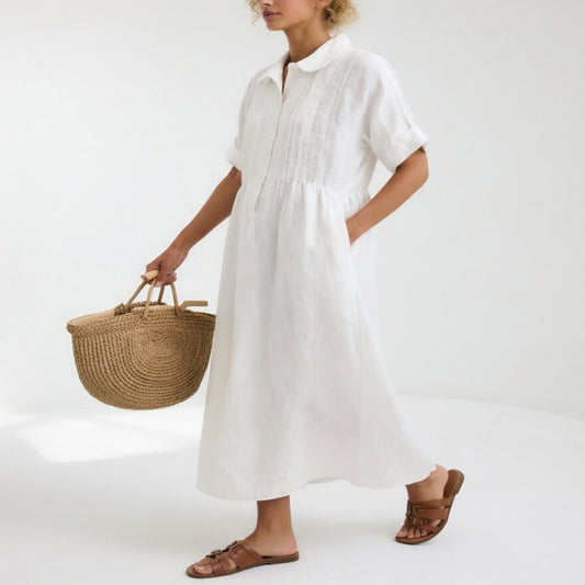Lysandra™ - Vestido camisero vaporoso de verano