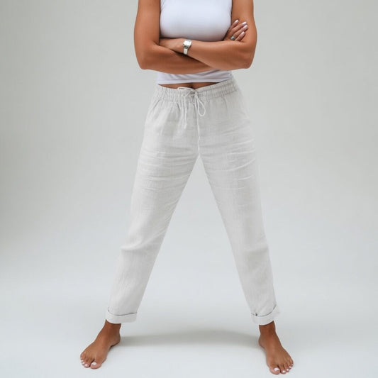 Albertine™ — Pantalones de algodón 100 %, de corte fluido y gran comodidad