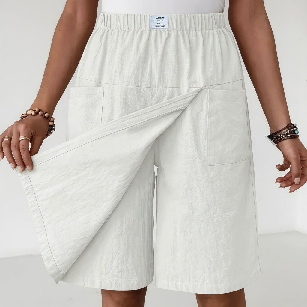 Libertine™ - Falda-pantalón con cintura elástica y bolsillos
