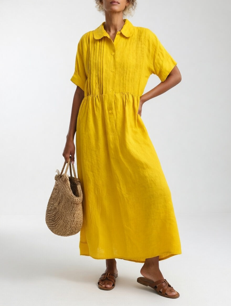 Lysandra™ - Vestido camisero vaporoso de verano