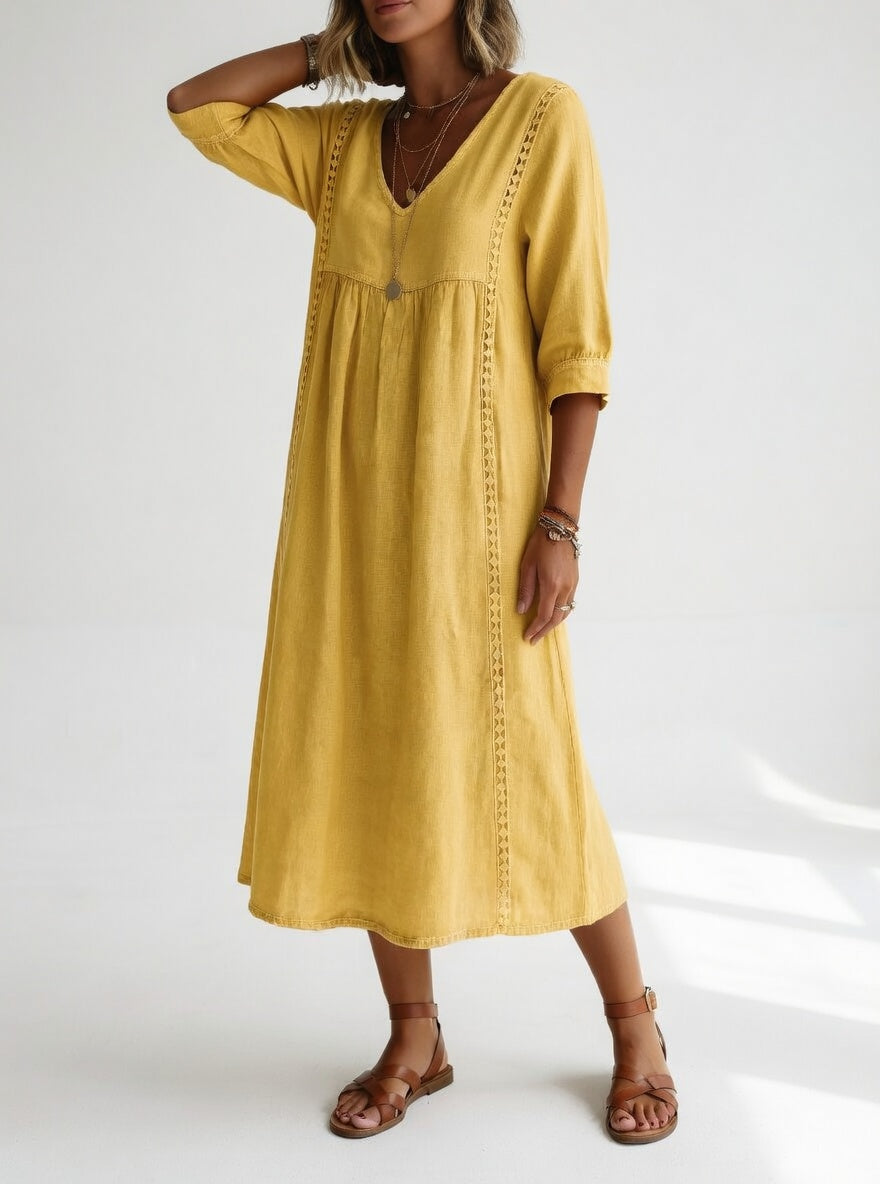 Lioréa™ — Vestido midi fluido, informal y elegante
