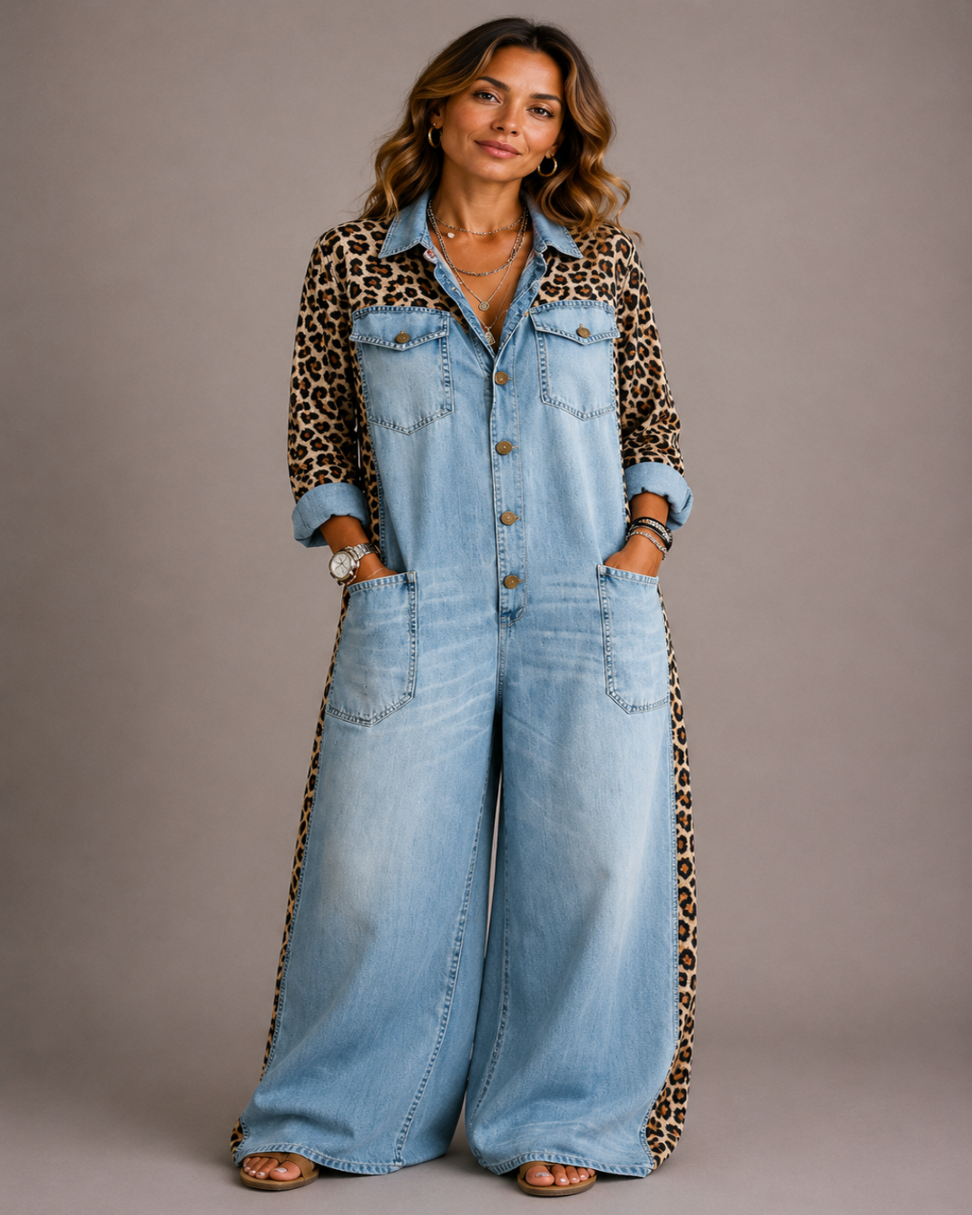 Amanda | Mono de denim de una sola pieza