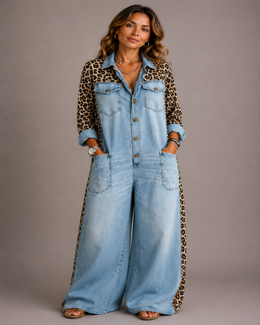 Amanda | Mono de denim de una sola pieza