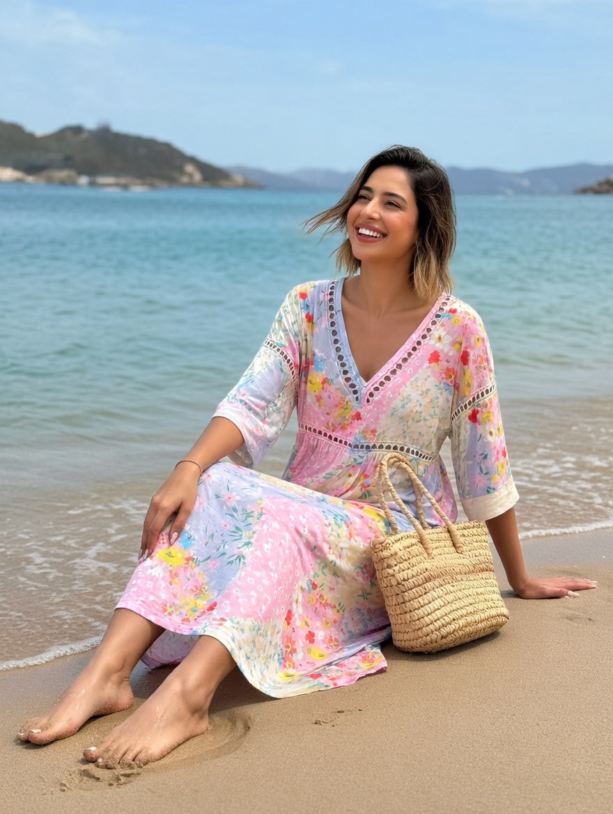 Lysiane™ — Vestido floral de corte fluido con un aire veraniego