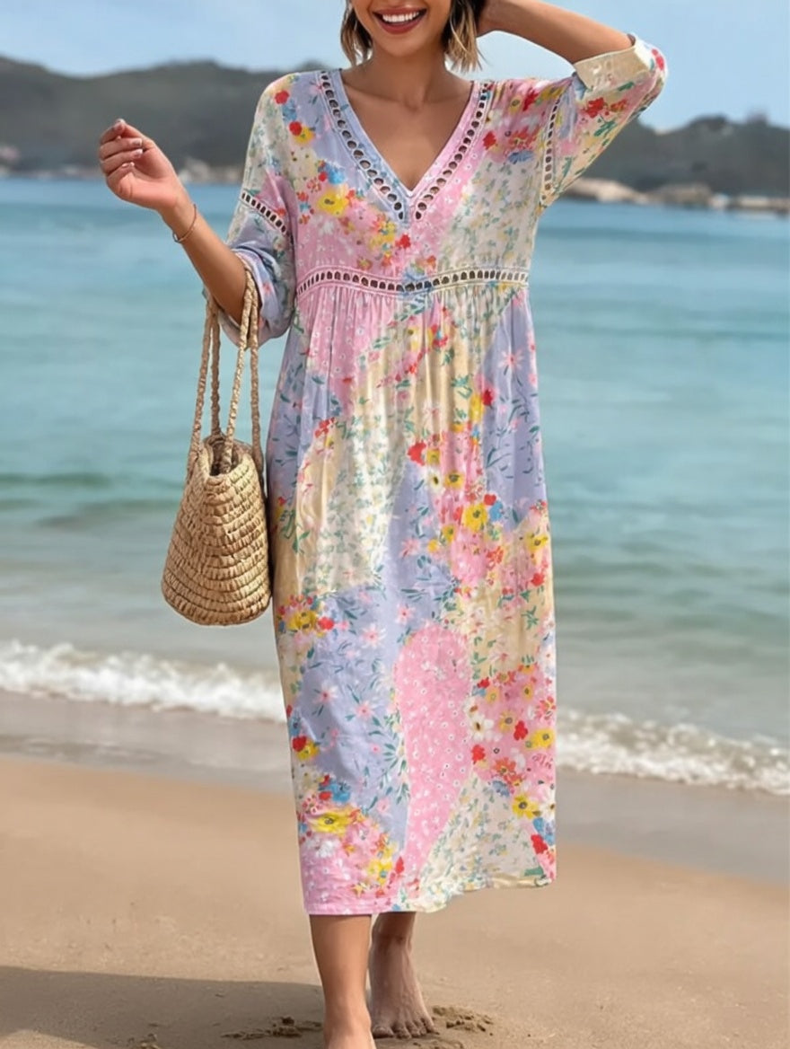 Lysiane™ — Vestido floral de corte fluido con un aire veraniego