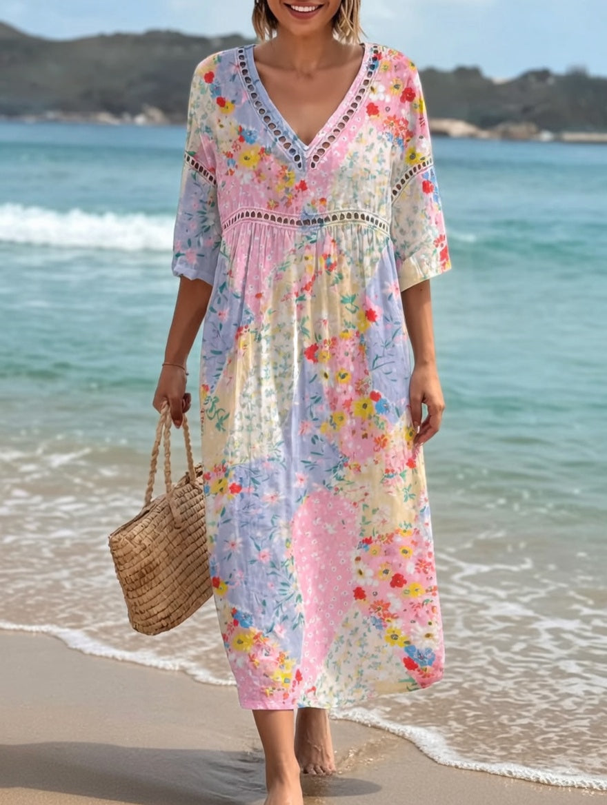 Lysiane™ — Vestido floral de corte fluido con un aire veraniego