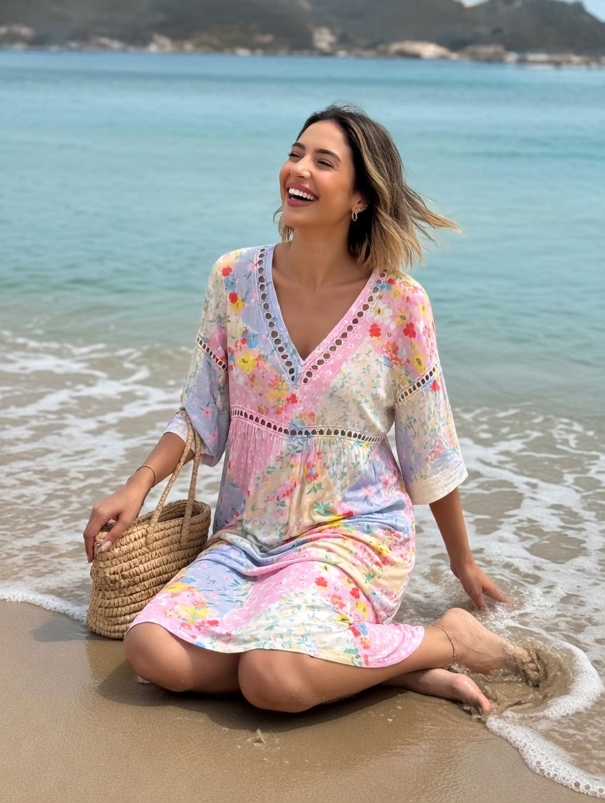 Lysiane™ — Vestido floral de corte fluido con un aire veraniego