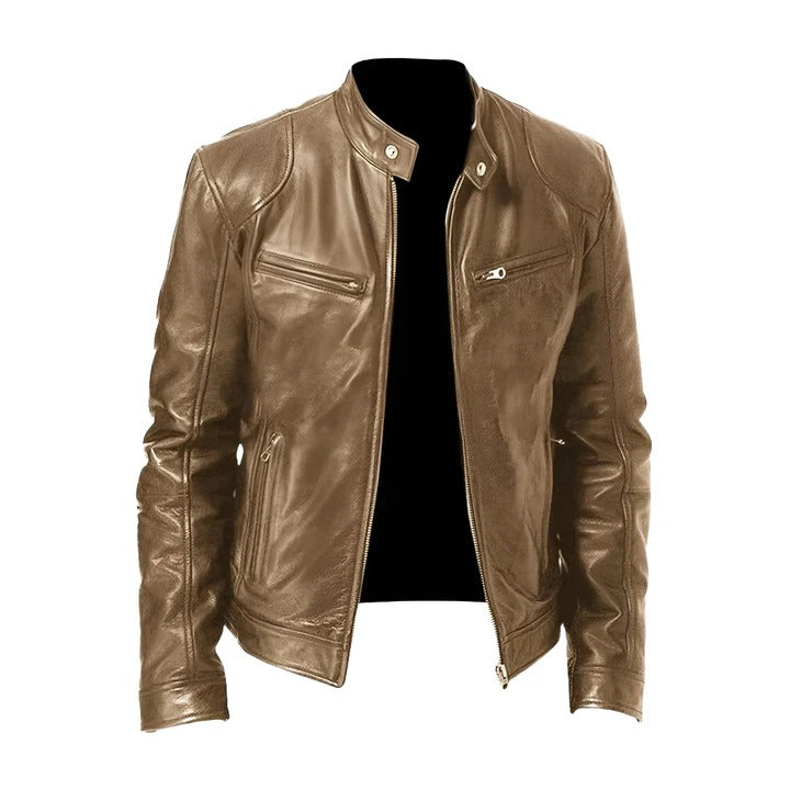 Sony| Chaqueta De Cuero Estilo Moderno