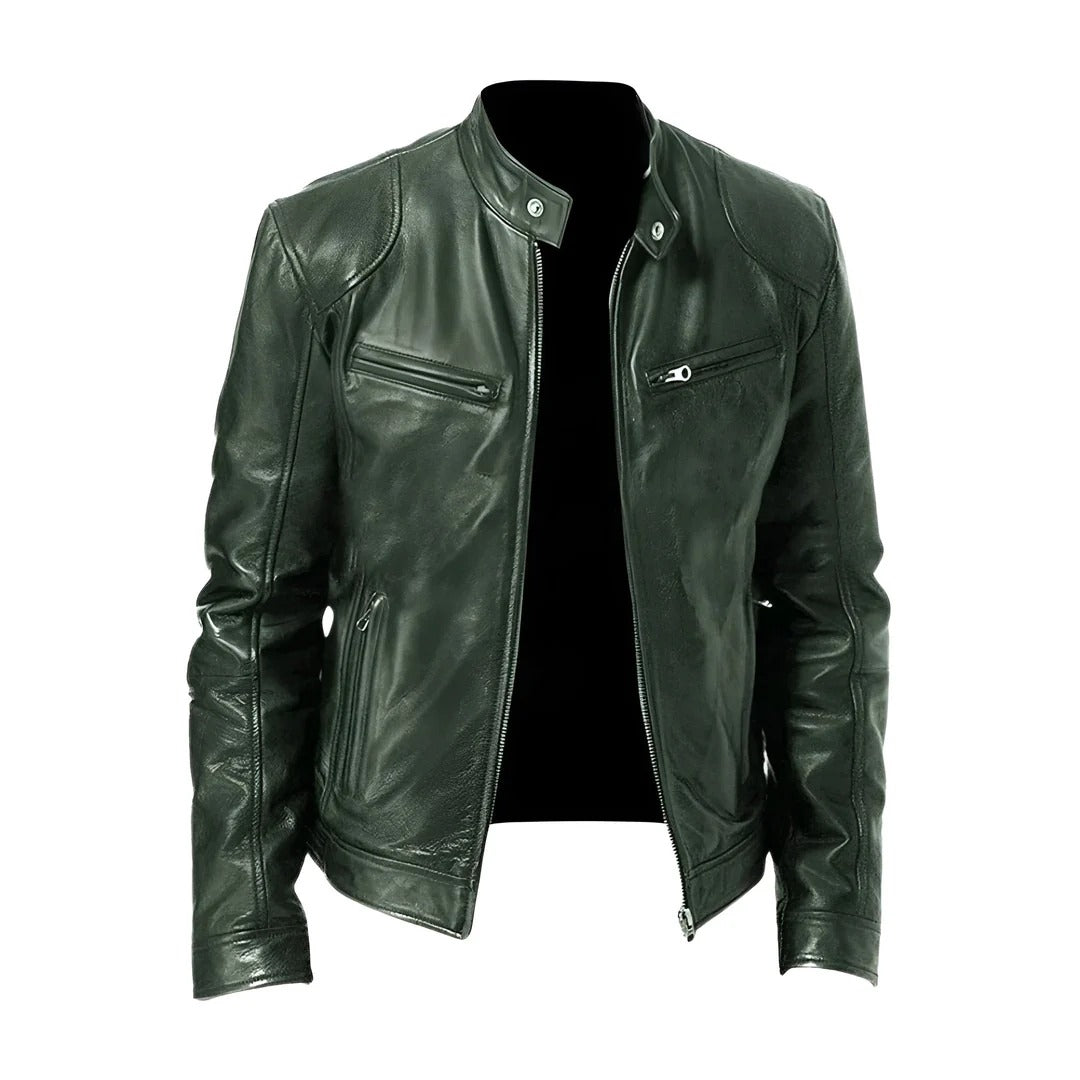Sony| Chaqueta De Cuero Estilo Moderno