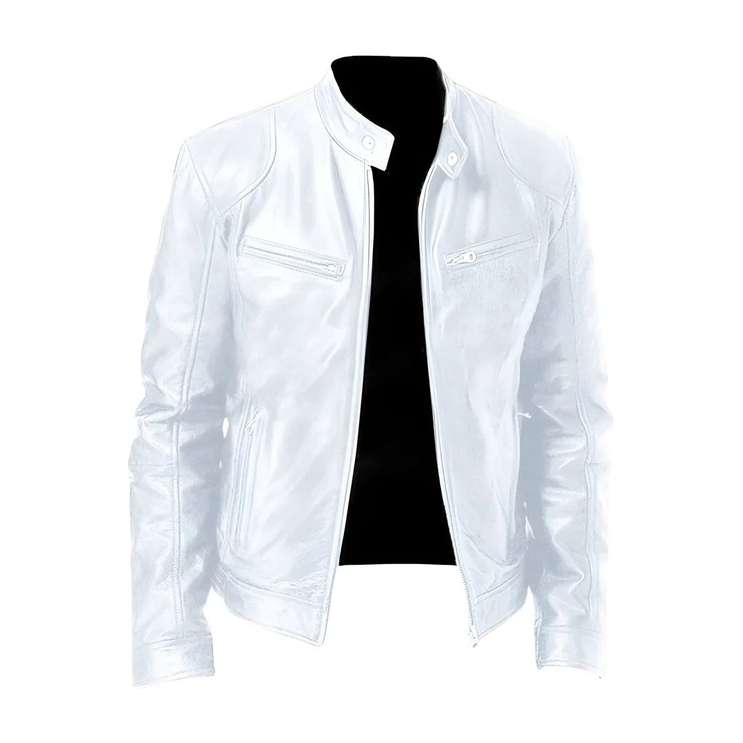 Sony| Chaqueta De Cuero Estilo Moderno