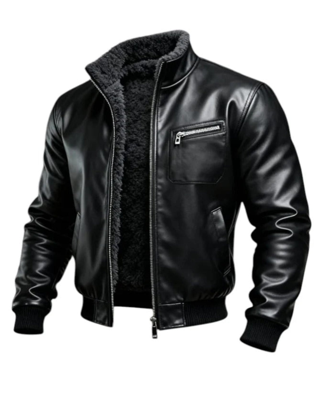 Soki| Chaqueta De Cuero Con Forro