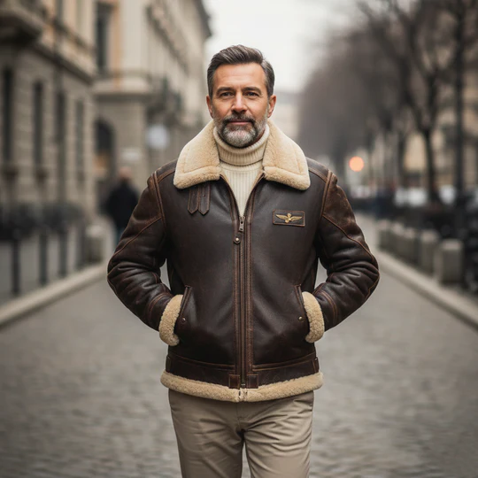 Marco| Chaqueta de piloto elegante Maverick