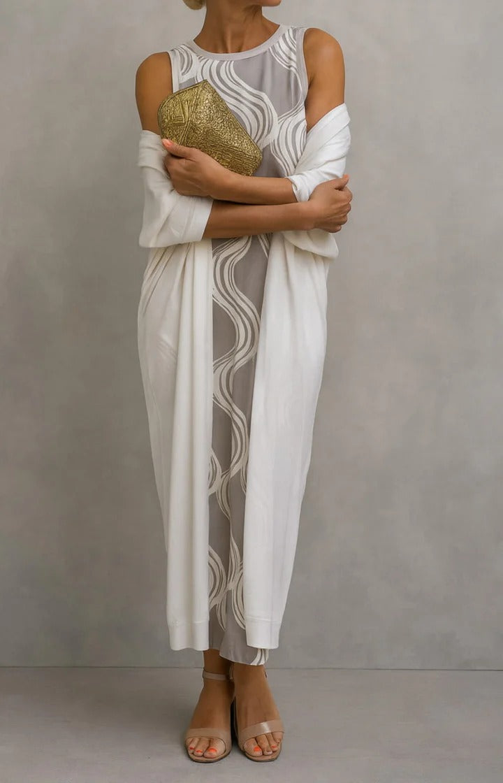Isabella | Vestido de Noche con Stola Elegante