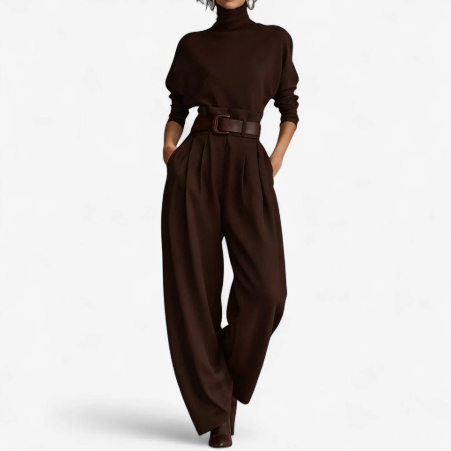 Criss| Mono Elegante Con Cuello Alto