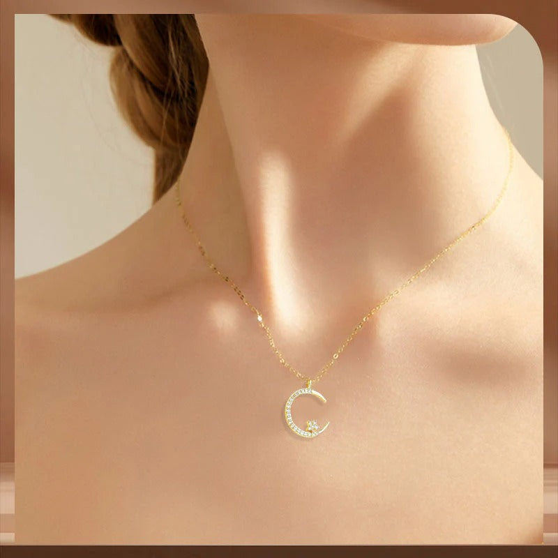 Marsh| Collar De Luna Y Estrella Brillante