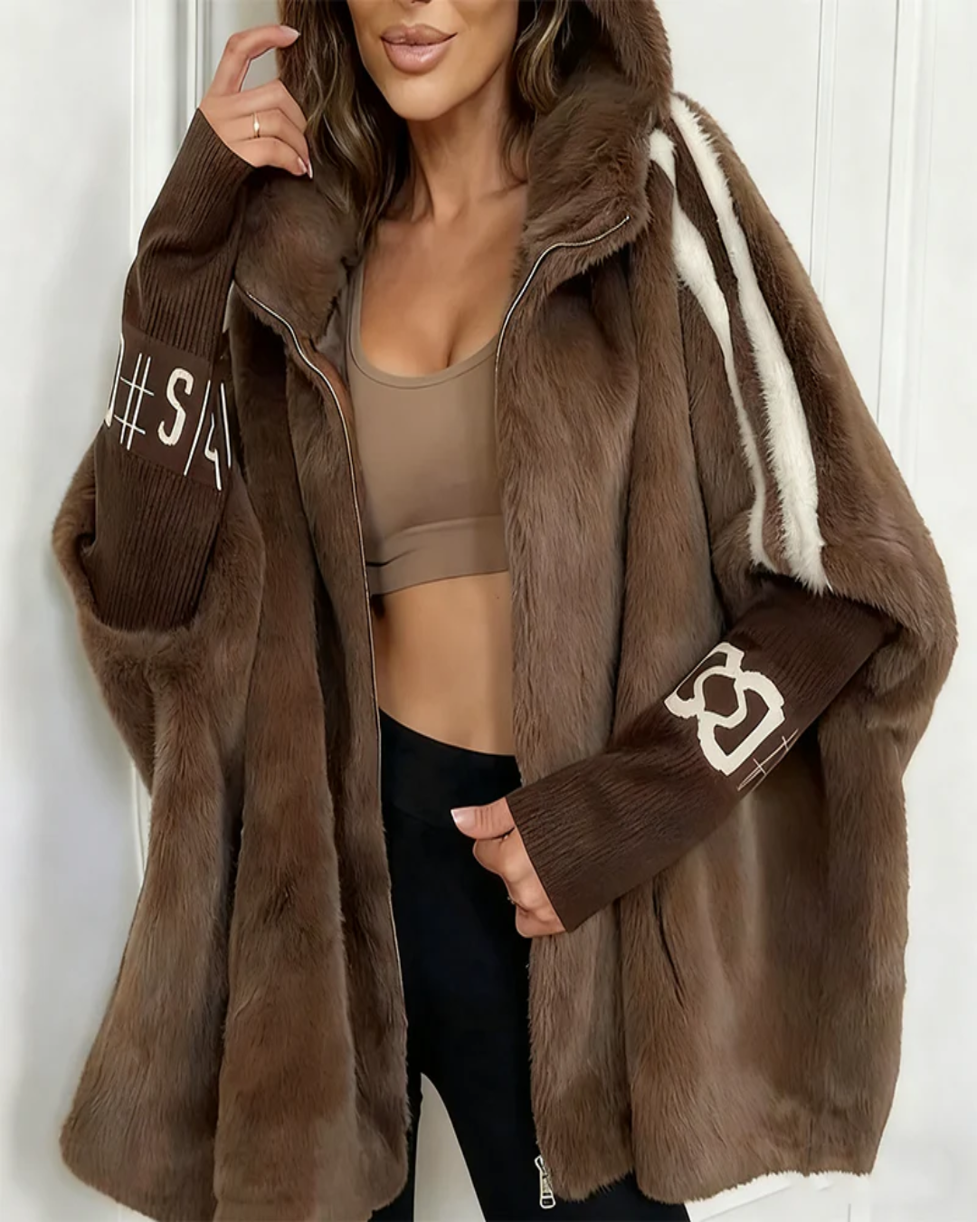 Jess| Abrigo informal para mujer con capucha y cremallera