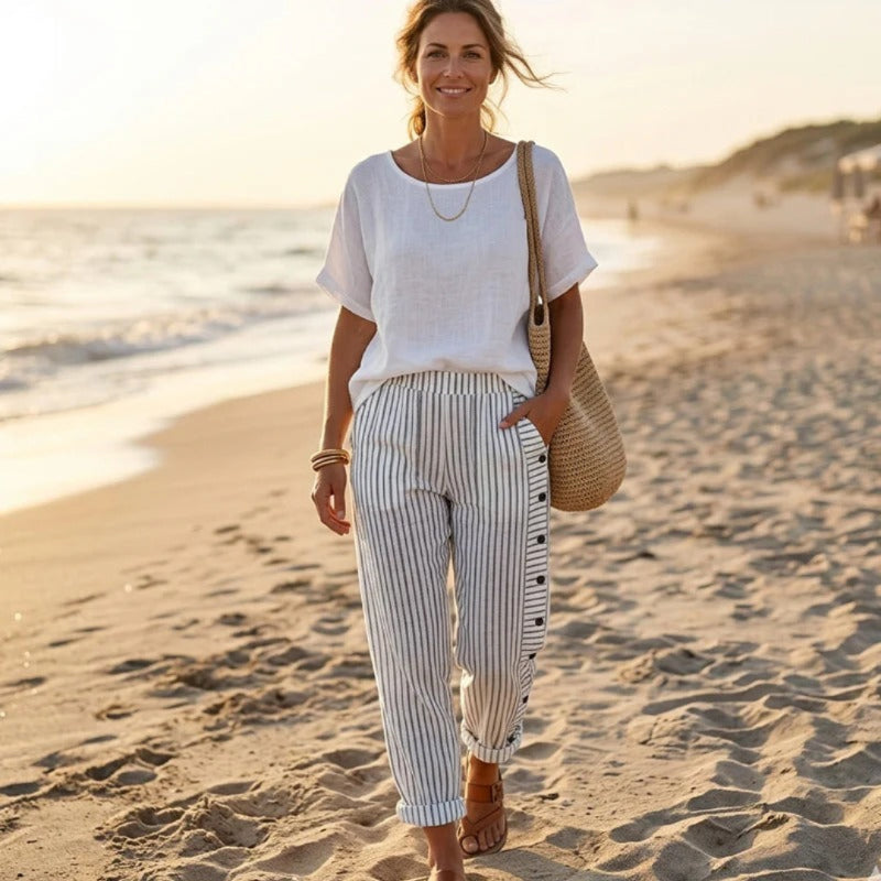 Pantalón fluido que estiliza – cómodo y perfecto para verano