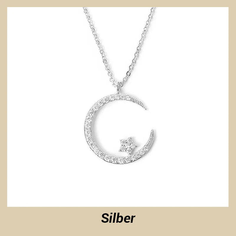 Marsh| Collar De Luna Y Estrella Brillante