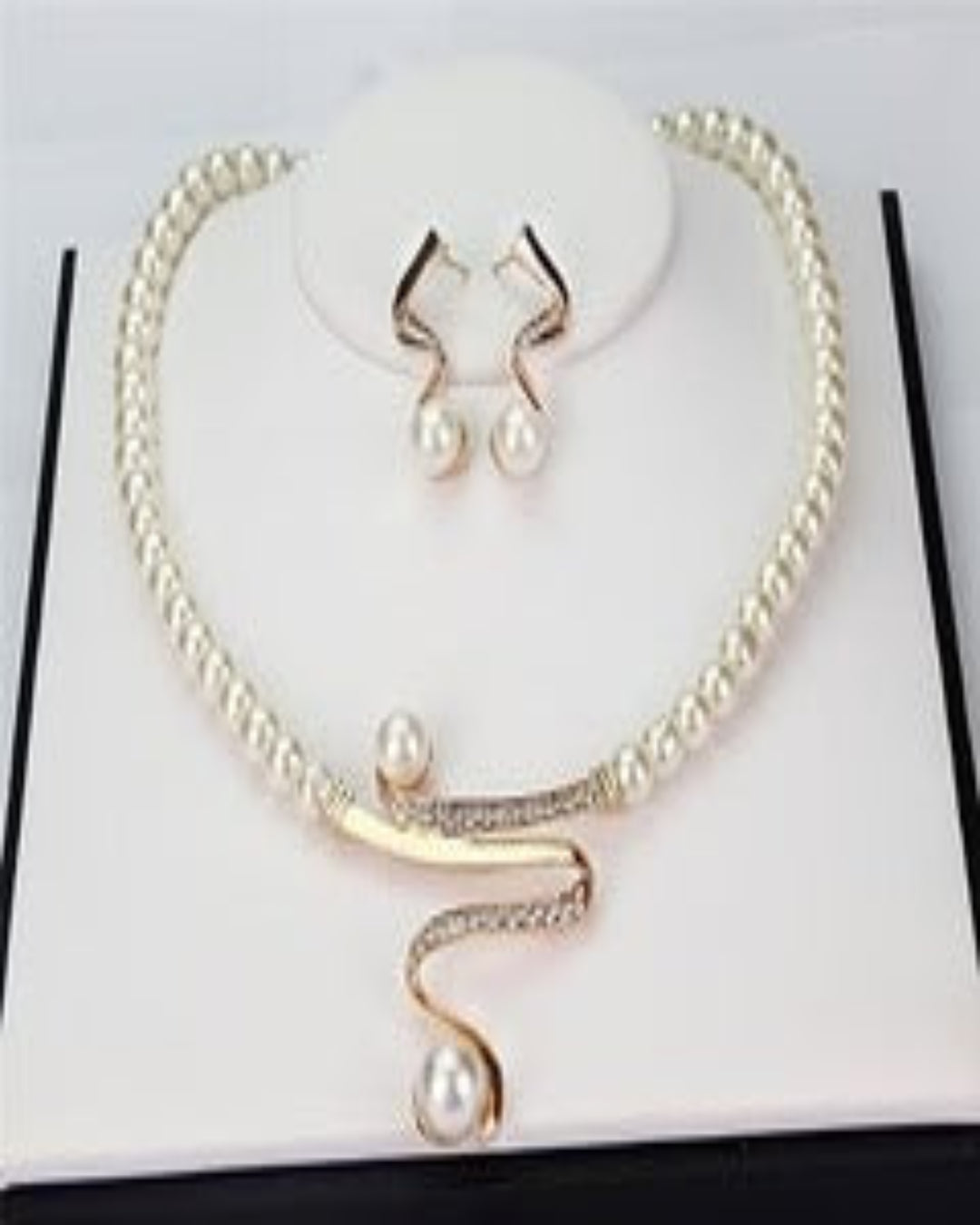 Luxury| Collar De Perlas + Conjunto De Pendientes