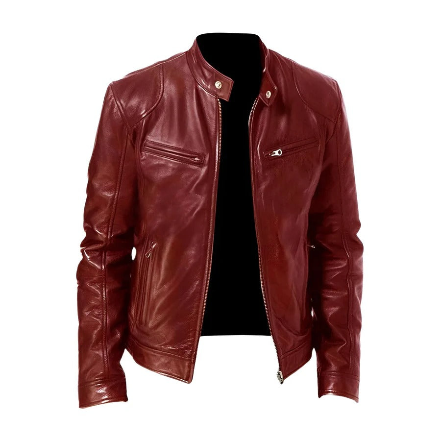 Sony| Chaqueta De Cuero Estilo Moderno