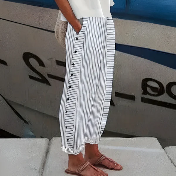 Pantalón fluido que estiliza – cómodo y perfecto para verano