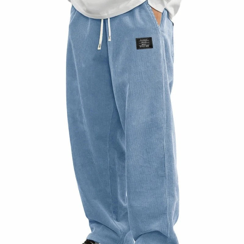 James|  Pantalon Ancho Con Cordón Y Bolsillos