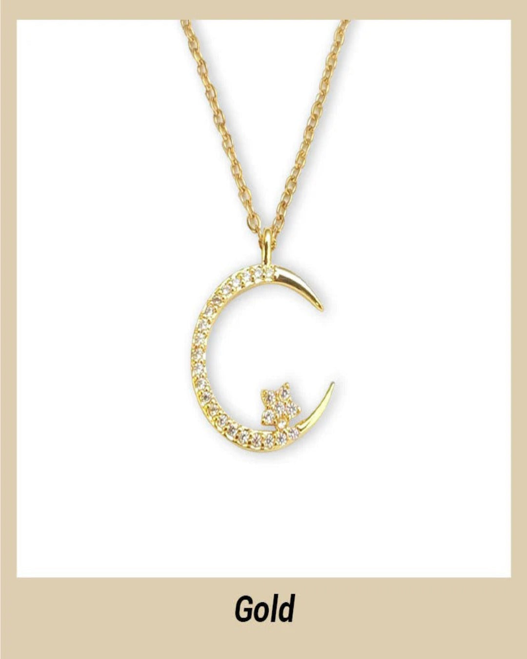 Marsh| Collar De Luna Y Estrella Brillante