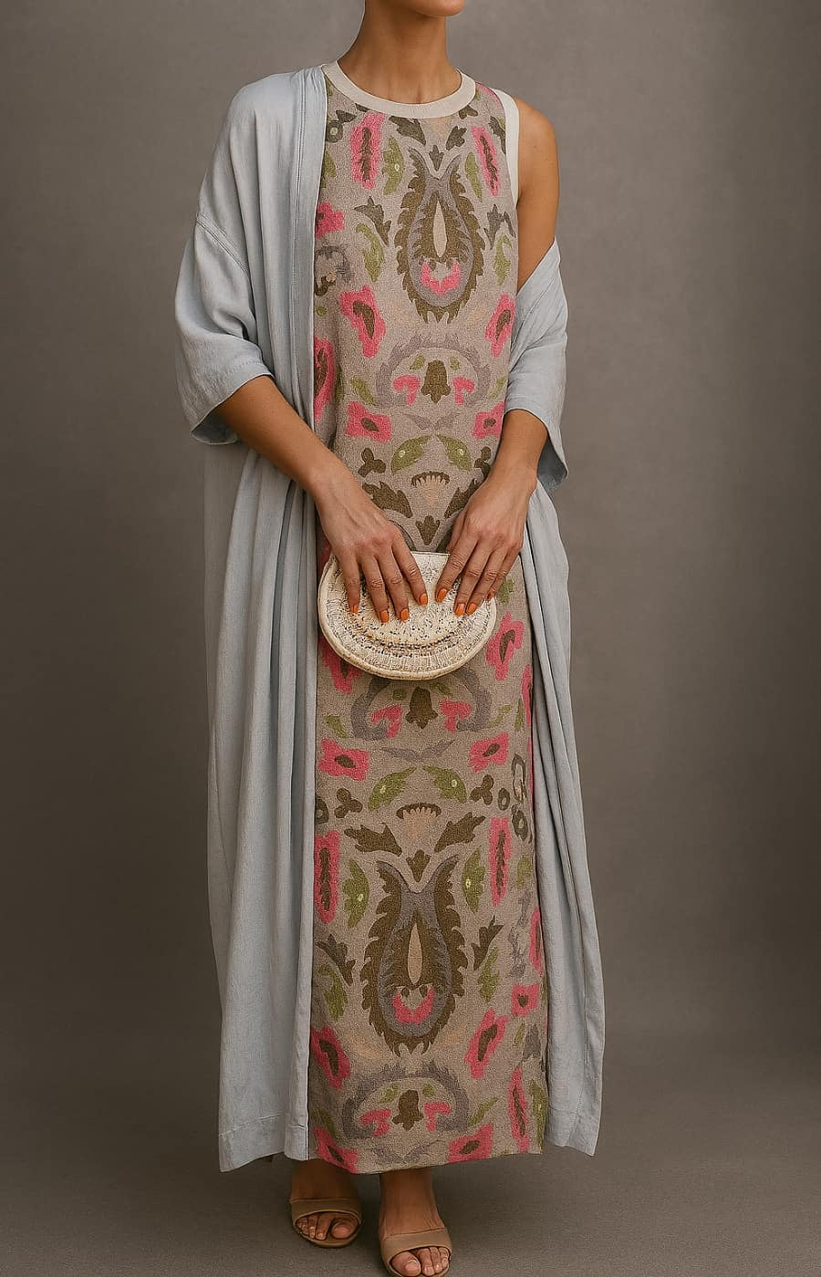 Isabella | Vestido de Noche con Stola Elegante