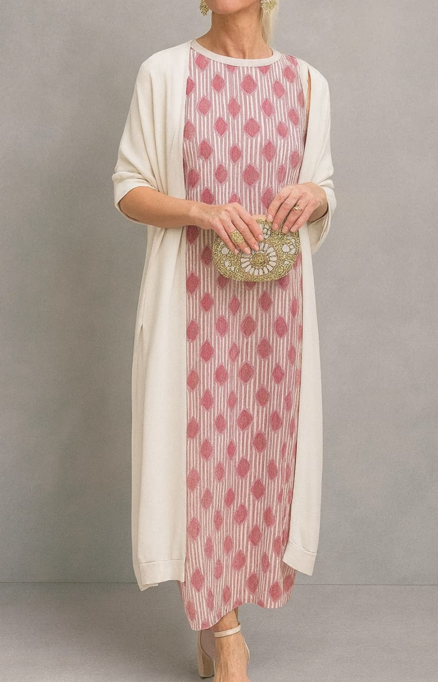 Amanda| Vestido Informal con Stola Elegante