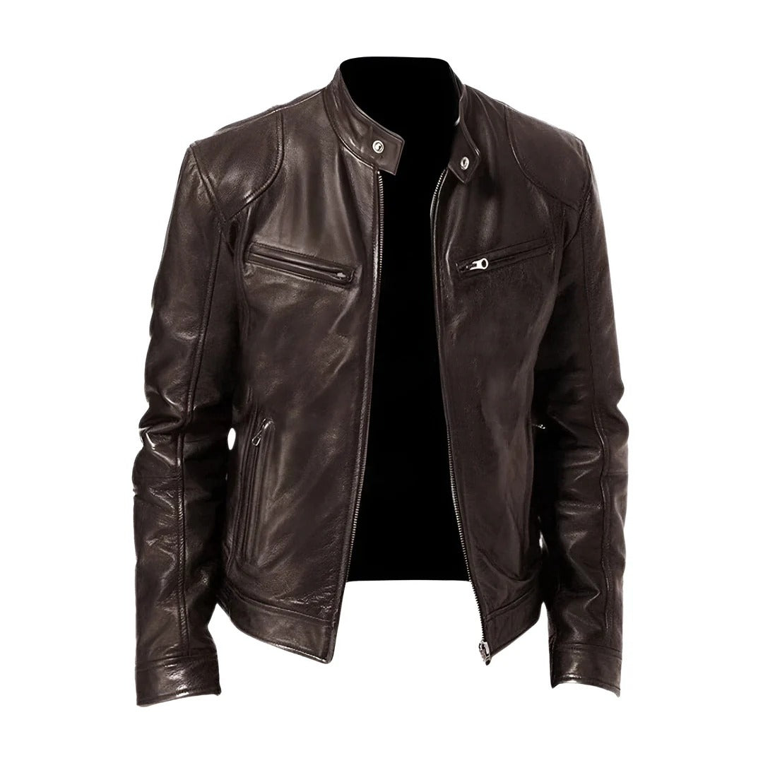 Sony| Chaqueta De Cuero Estilo Moderno